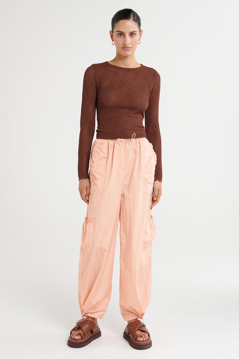 Evar Pant - Peach - steele label