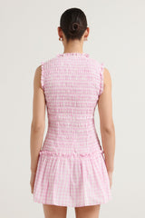 Fraya Dress - Pink Check - steele label