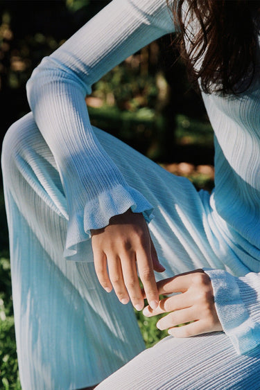 Hira Top - Sky Blue - steele label
