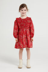 Kids Elliana Dress - Ruby Floral - steele label