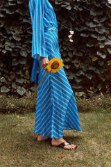 Louisa Dress - Azure Stripe - steele label