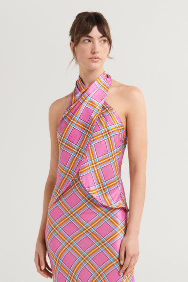Marcela Top - Pink Check - steele label