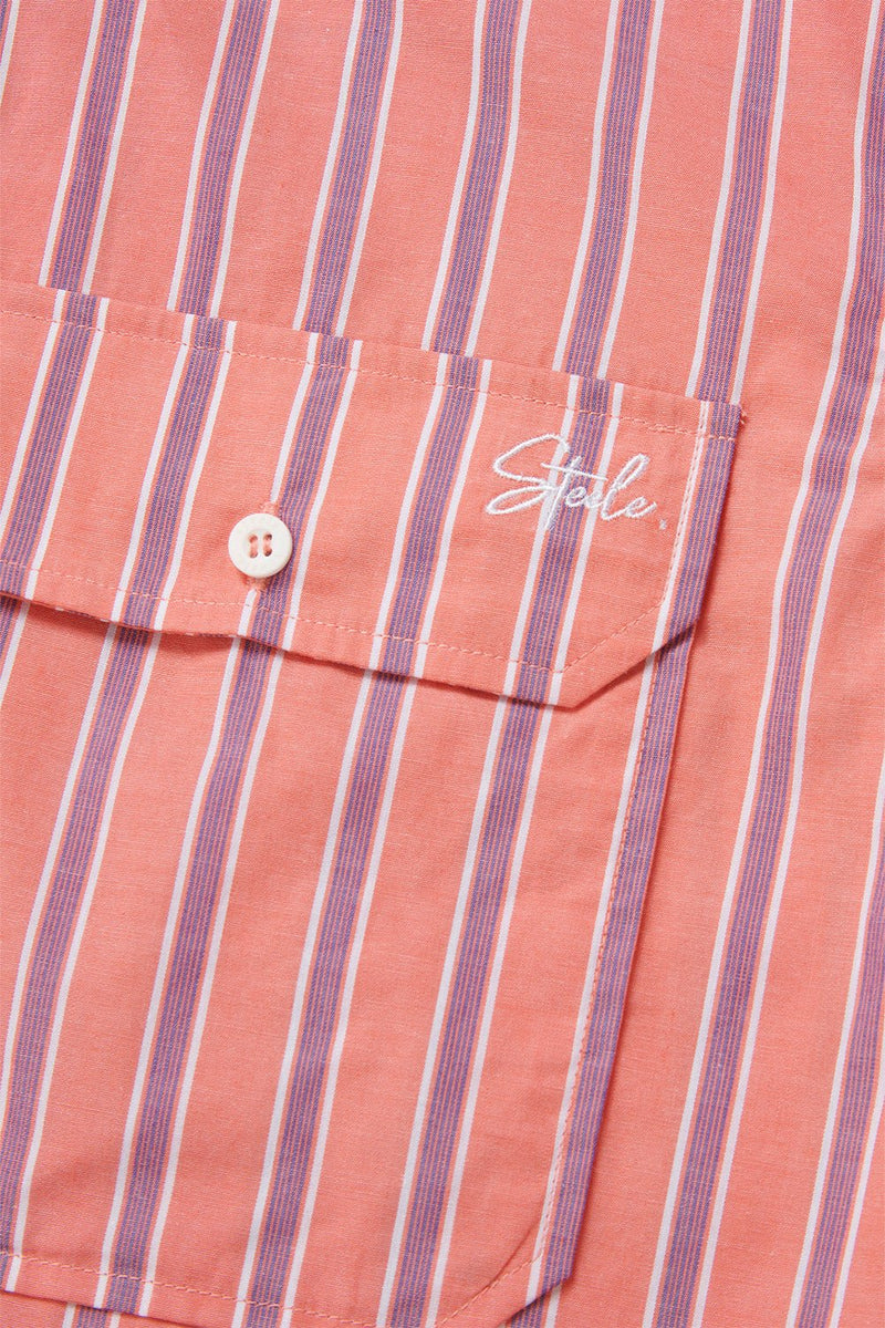 Milana Cropped Shirt - Palermo Stripe - steele label