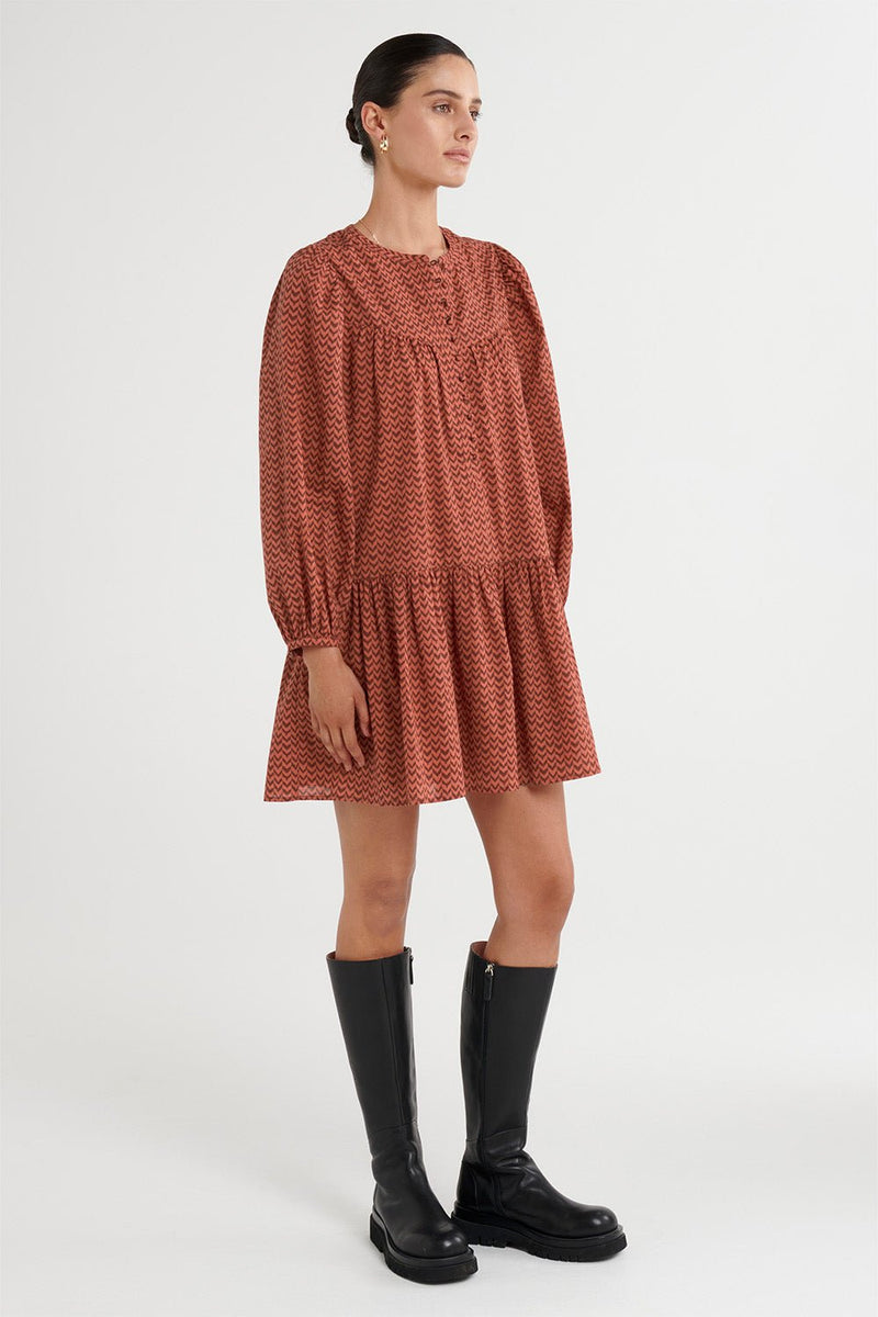 Nellie Dress - Auburn - steele label