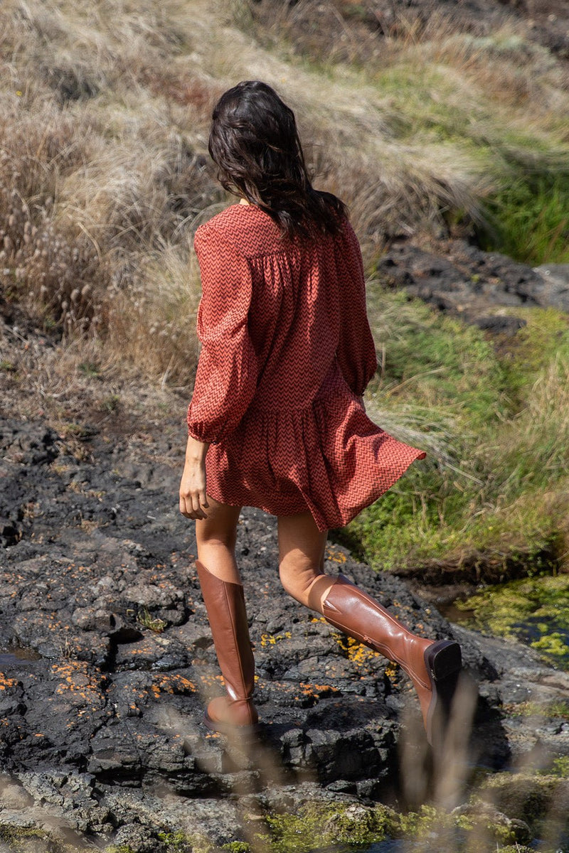 Nellie Dress - Auburn - steele label