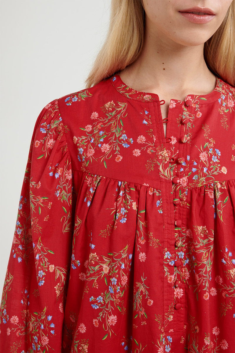 Nicolette Dress - Ruby Floral - steele label