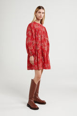 Nicolette Dress - Ruby Floral - steele label