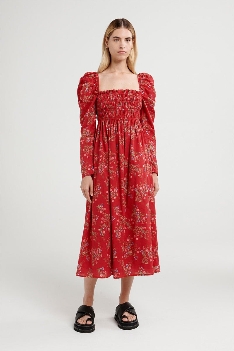 Oakley Dress - Ruby Floral - steele label