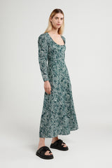 Oriana Dress - Forest Paisley - steele label
