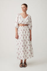 Penny Blouse - White Oleander - steele label