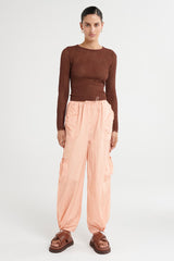 Victoria Top - Chocolate - steele label