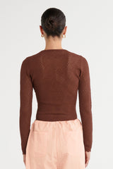 Victoria Top - Chocolate - steele label
