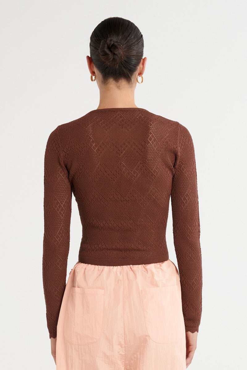 Victoria Top - Chocolate - steele label