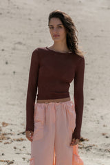 Victoria Top - Chocolate - steele label