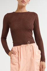 Victoria Top - Chocolate - steele label
